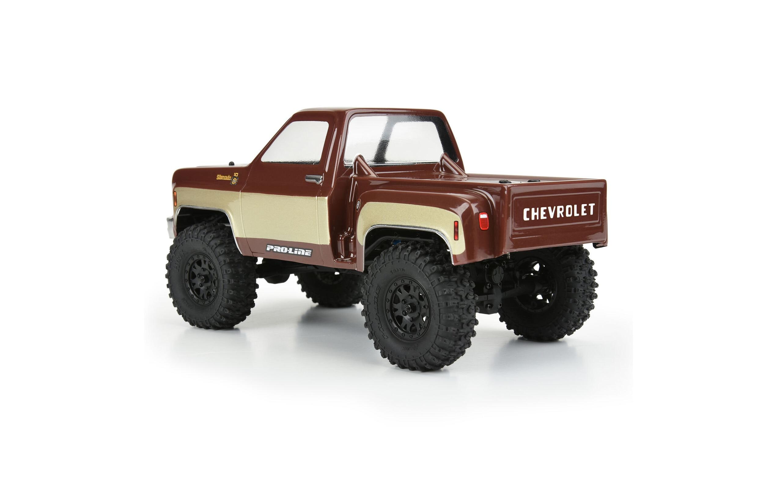 Karosserie Chevy K-10 Stepside 1978 unlackiert, 1:24Karosserie für Axial SCX24 Crawler