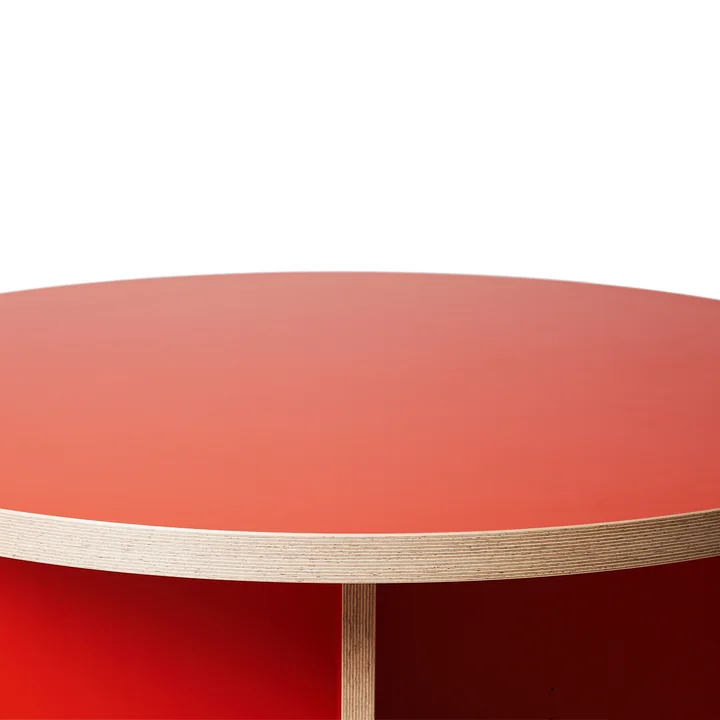 HKliving - Esstisch, Ø 130 cm, orange