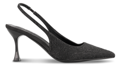 NOË Collection Slingback Stilet Sort 2215500611