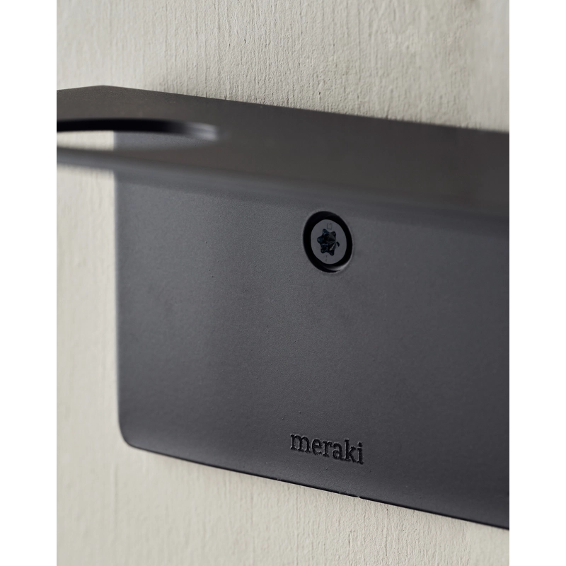 Meraki Bottle Hanger With Hooks - Brushed Black Finish