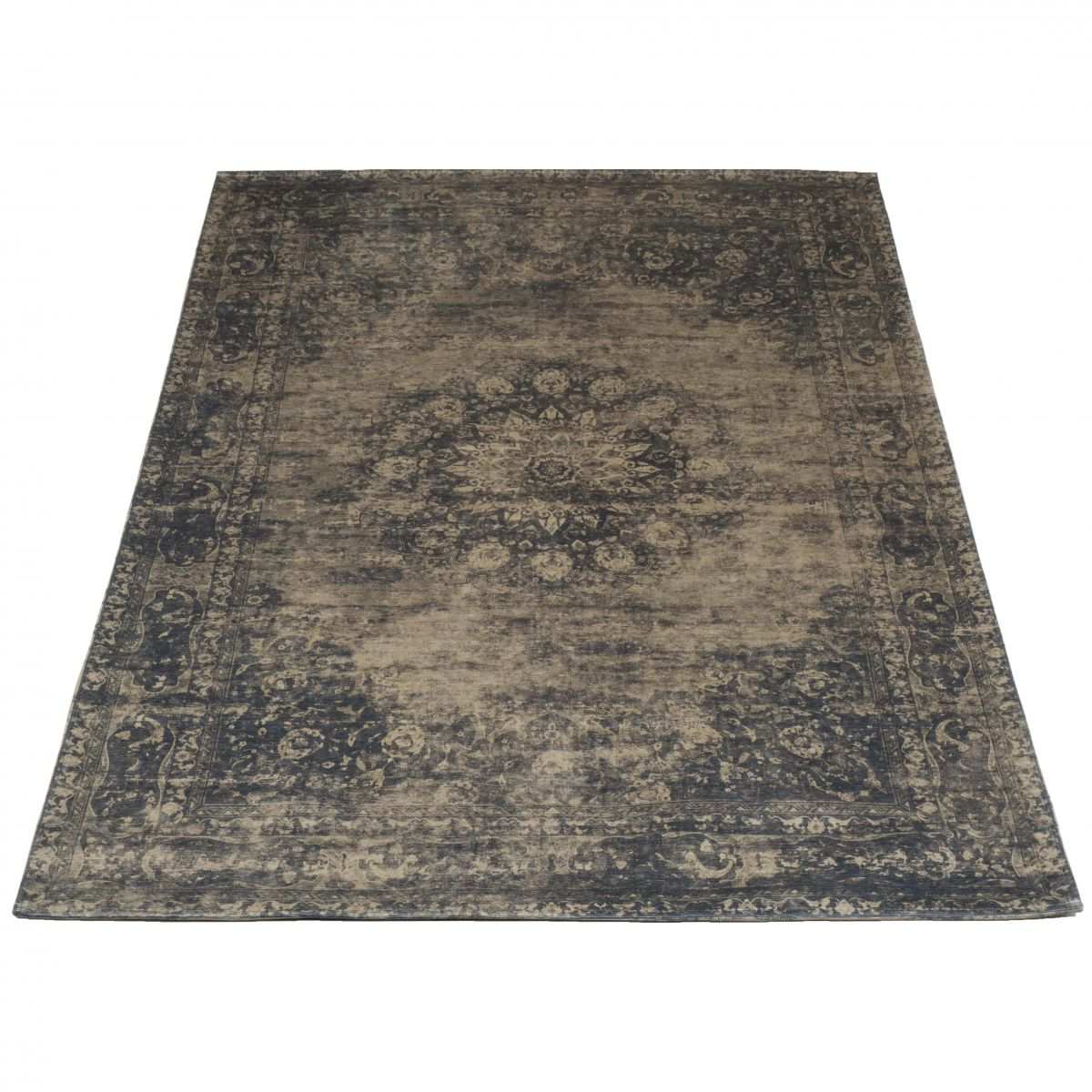 Vloerkleed Viola green 200x200 cm Recht
