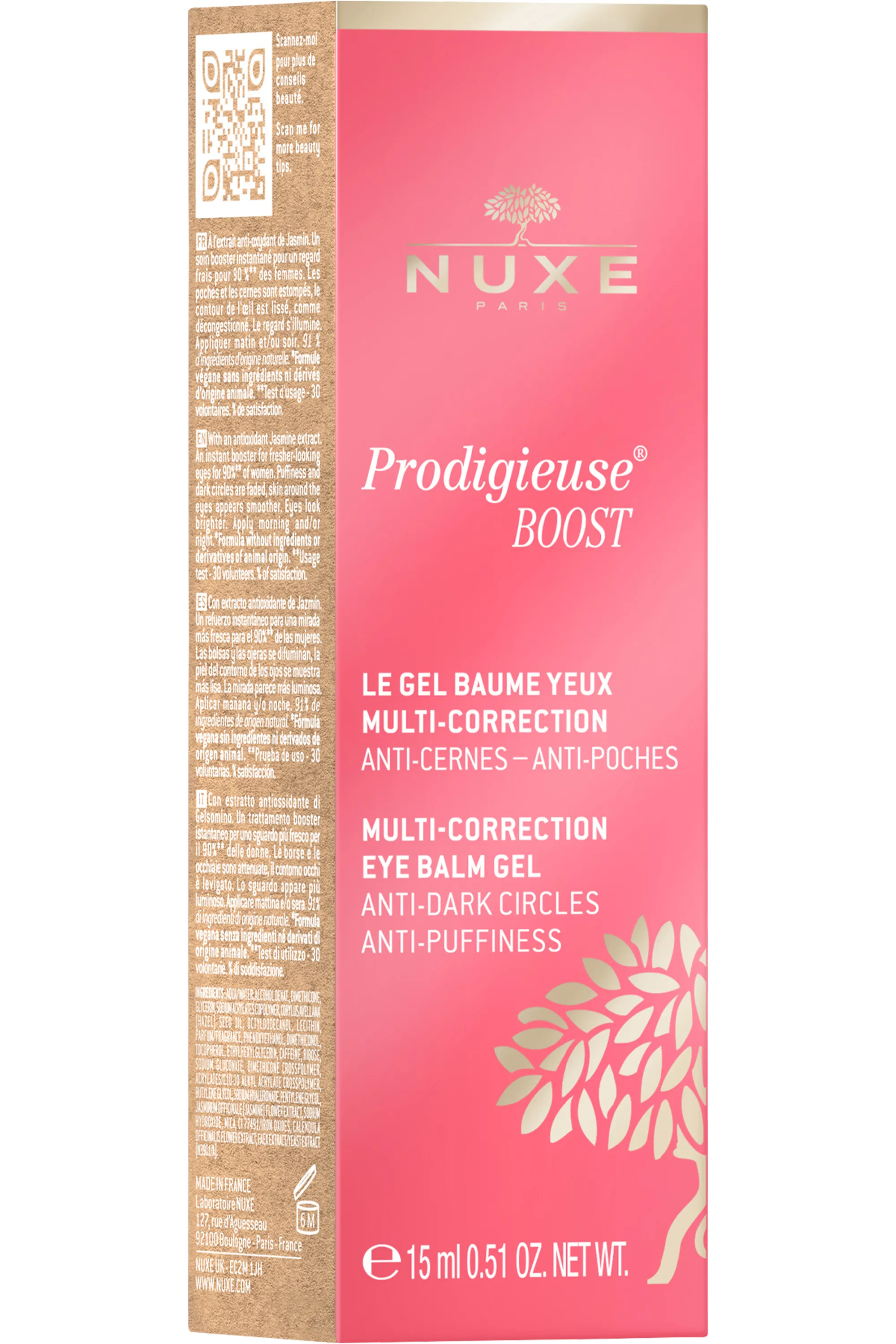 Nuxe Gel baume yeux multi-correction Prodigieuse® Boost-15 ml