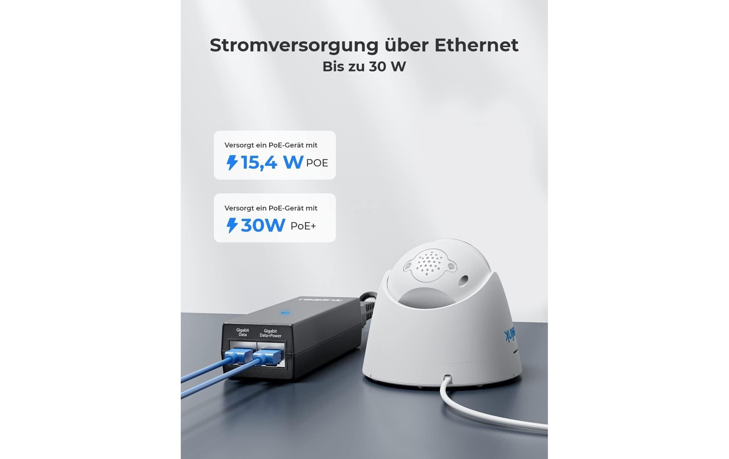 PoE-Injektor – SchwarzPoE-Adapter