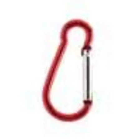 Glorex 64000323 - Paracord Karabiner, Rot, 40 mm, 2Stk.