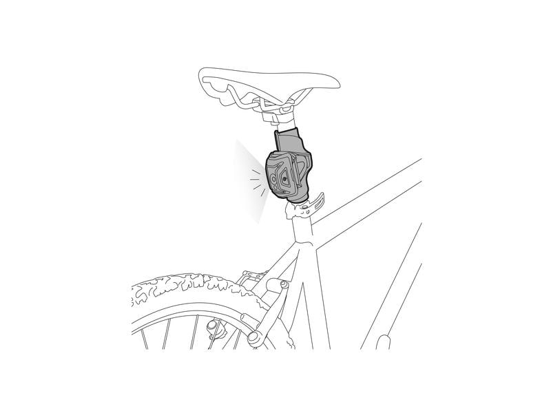 Petzl Fahrradhalterung Bike Adapt Plate 2 Befestigungssystem zum Anbringen der Stirnlampen