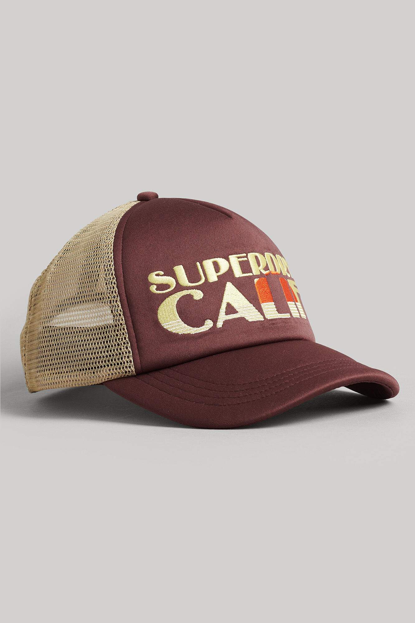Boné Trucker com Logo Vintage - Marrom Médio