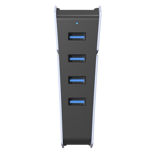 4-ports USB-hub for Sony PS5 Slim Expansion Hub-laderadapter