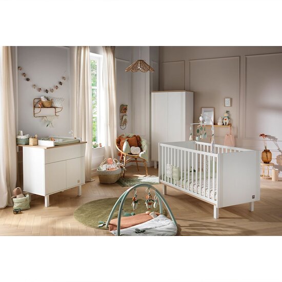 Eléonore Lit évolutif   Blanc        70 x 140 cm   de               Sauthon Baby's Sweet Home