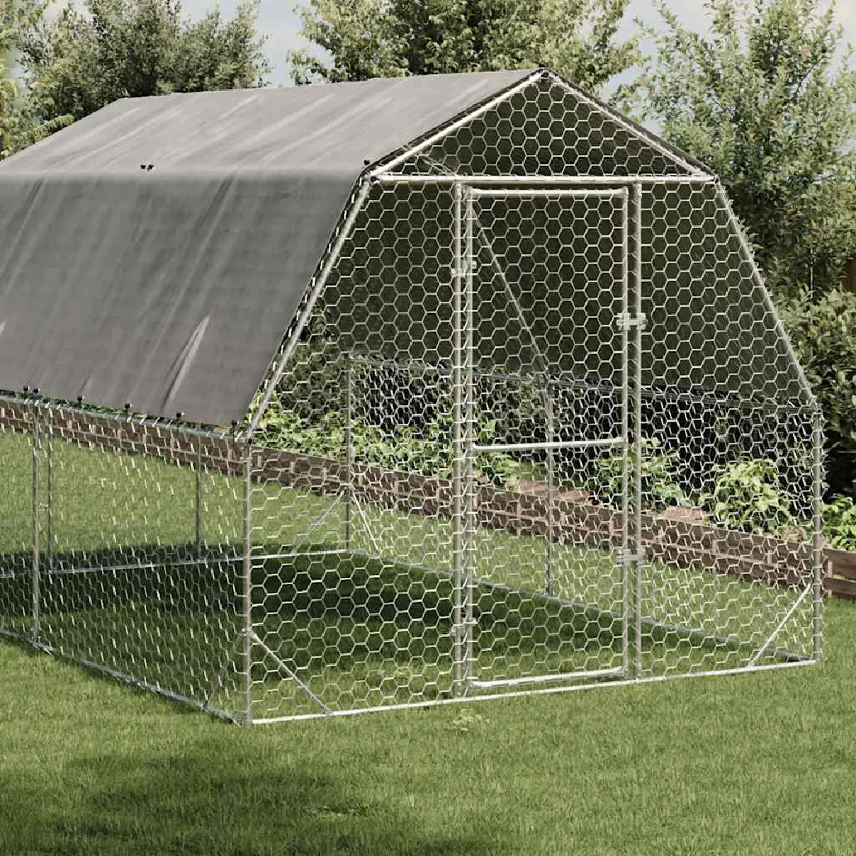 vidaXL Poulailler avec toit 2.5x4x2.25 m