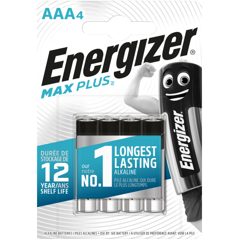 Energizer Batterien Max Plus, AAA/LR03, 4 Stück