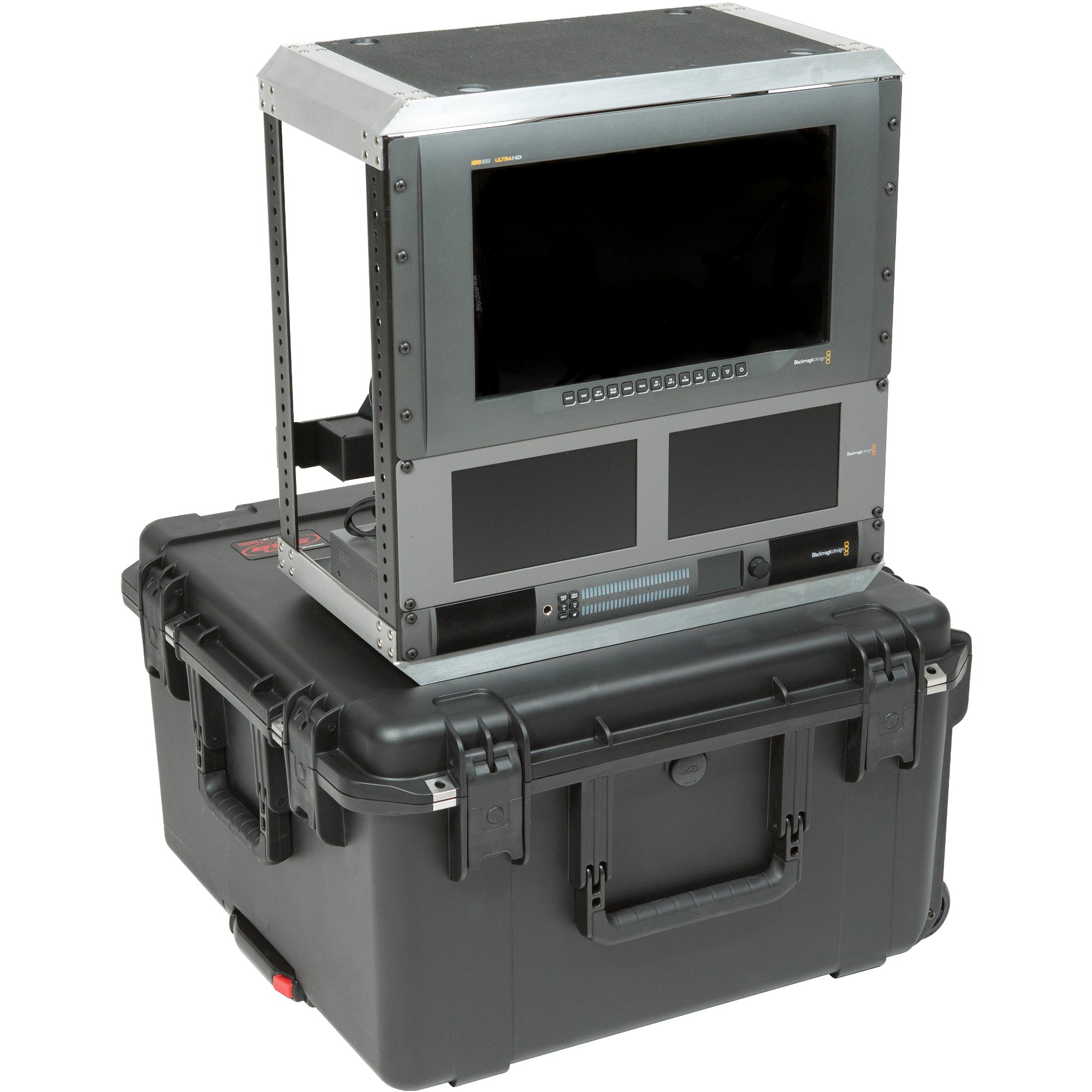 SKB 3i-22221210U Fly Rack 19 inch flightcase 10U, ondiep