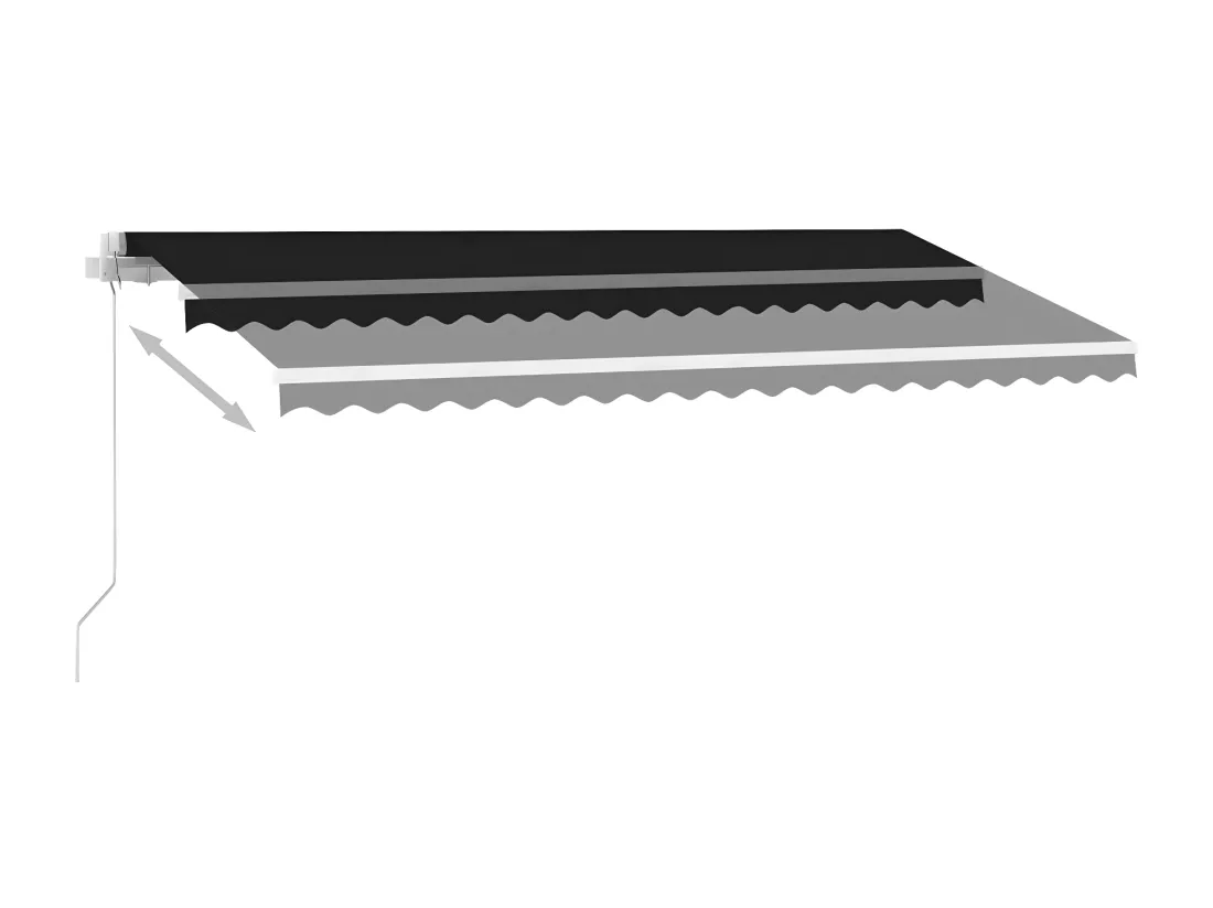 Auventanuel rétractable sur pied 450x350 Anthracite