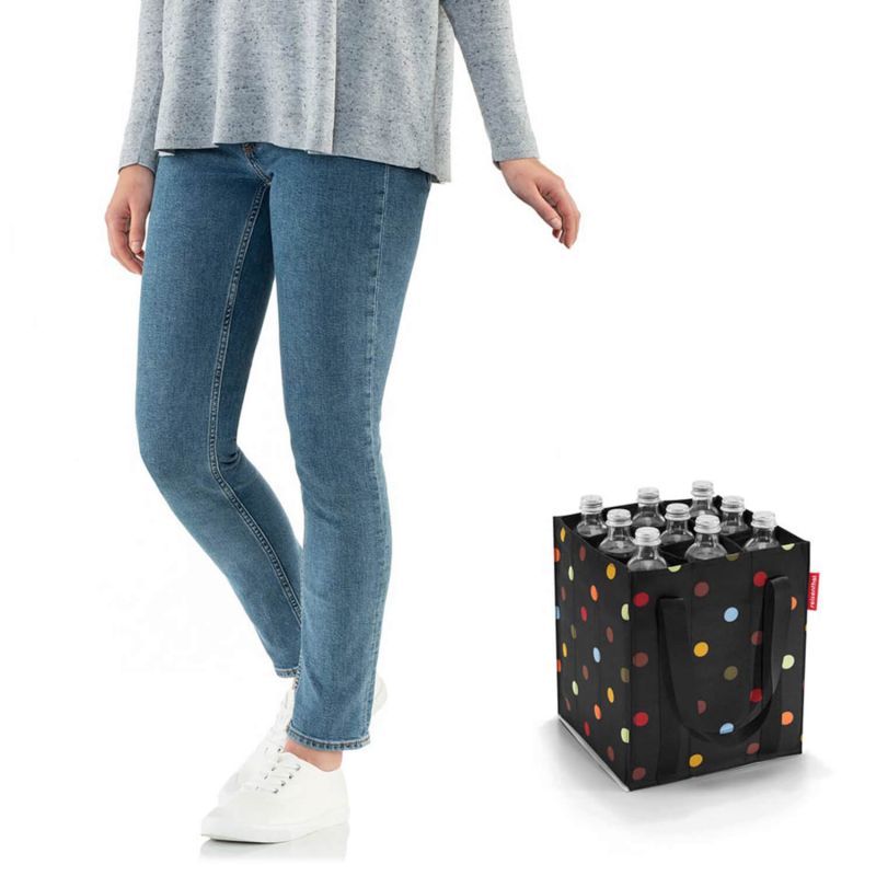 Sac pliant porte-bouteilles Bottlebag 9 compartiments Dots