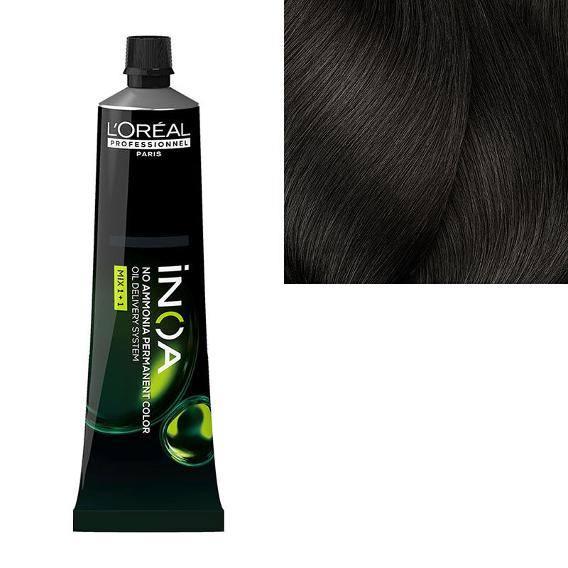 Coloration sans ammoniaque Inoa 5.0 châtain clair ultra profond fondamentale
