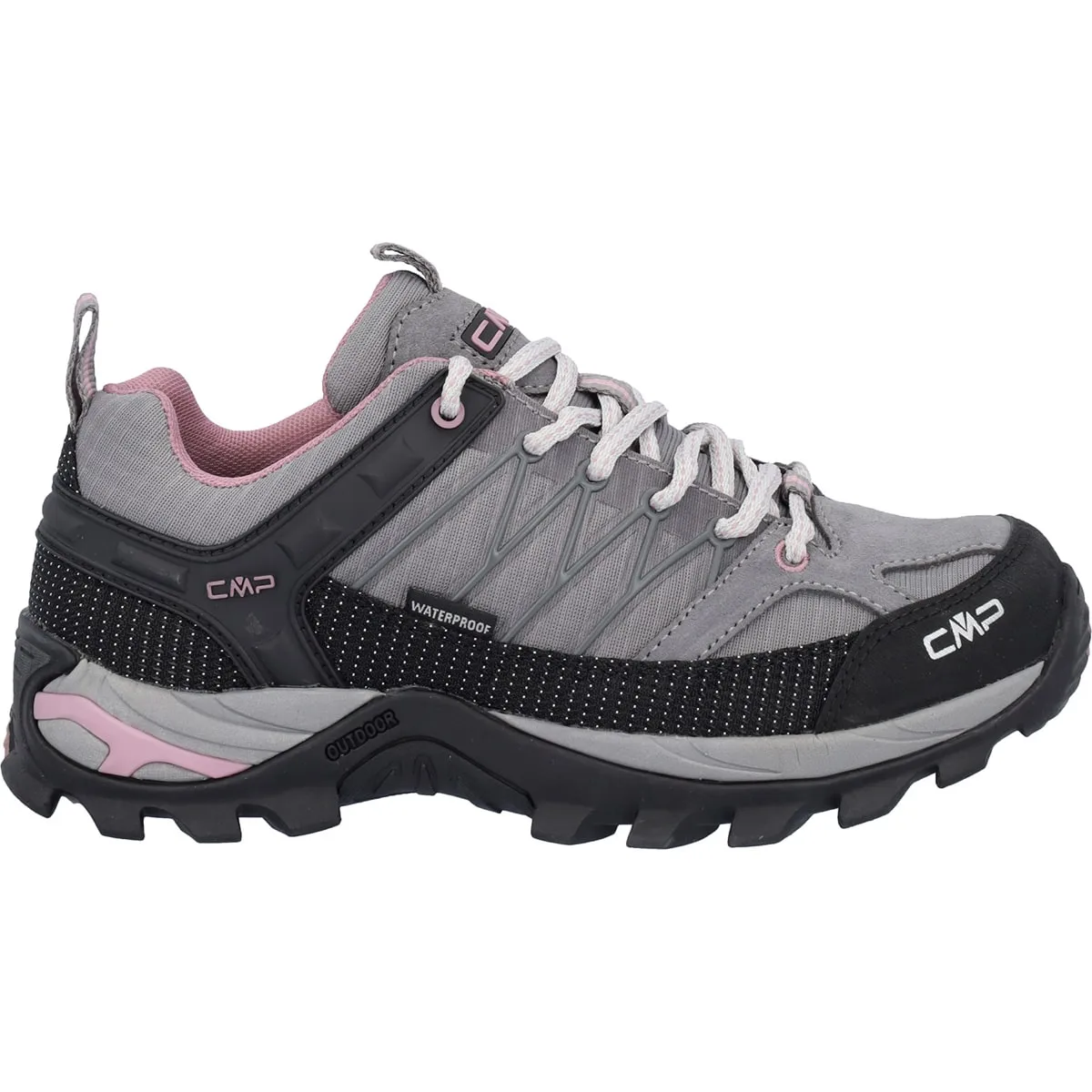 CMP Rigel Low Wmn WP Outdoor Shoe Cemento-Fard