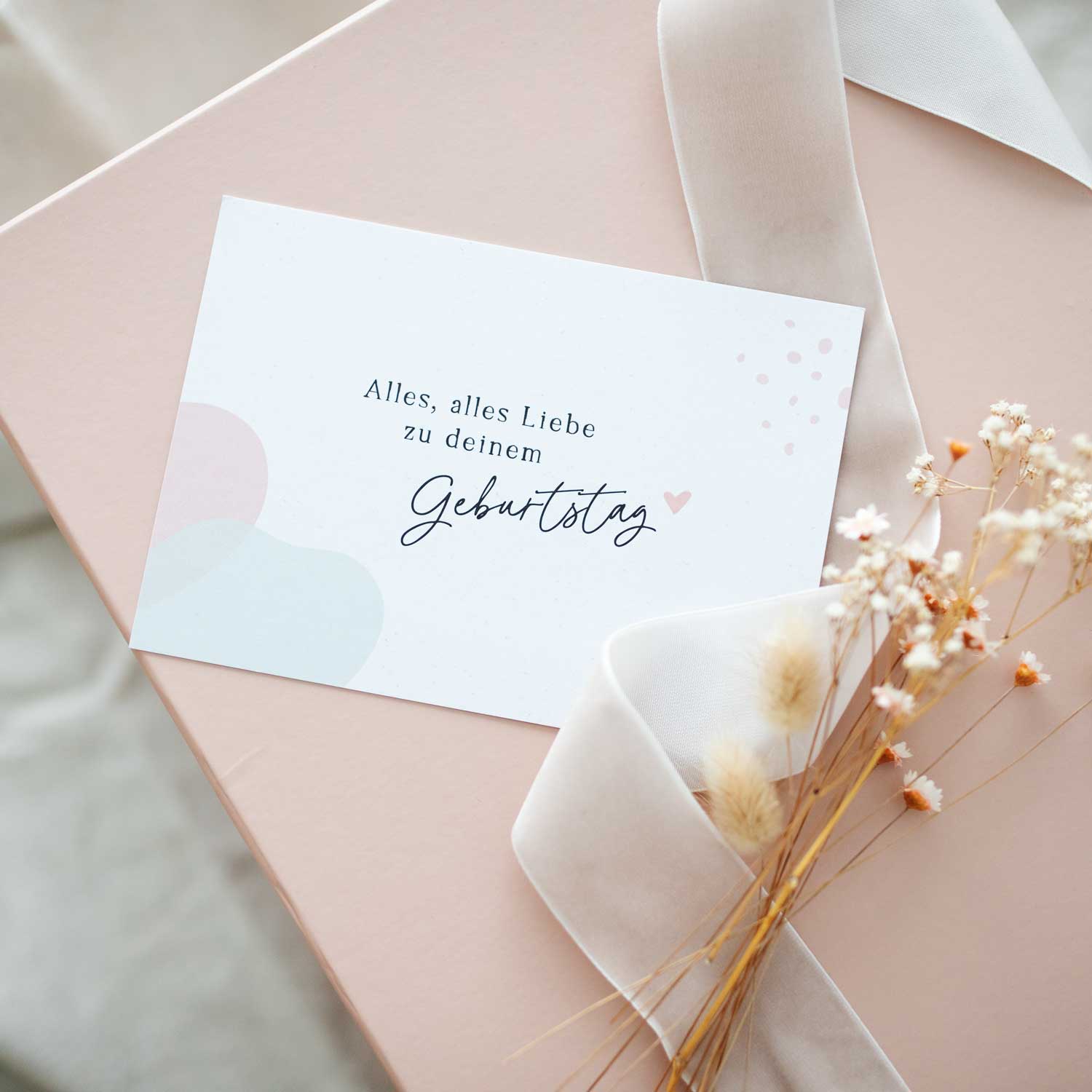 Postkarte „Alles, alles Liebe