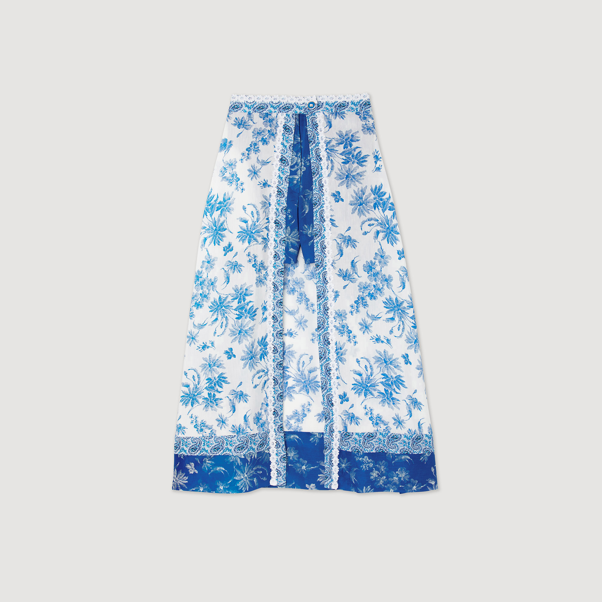 Jupe longue short imprimee