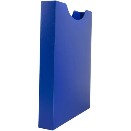 Idena Heftbox A4, transluzent blau, hoch, Füllhöhe 4 cm