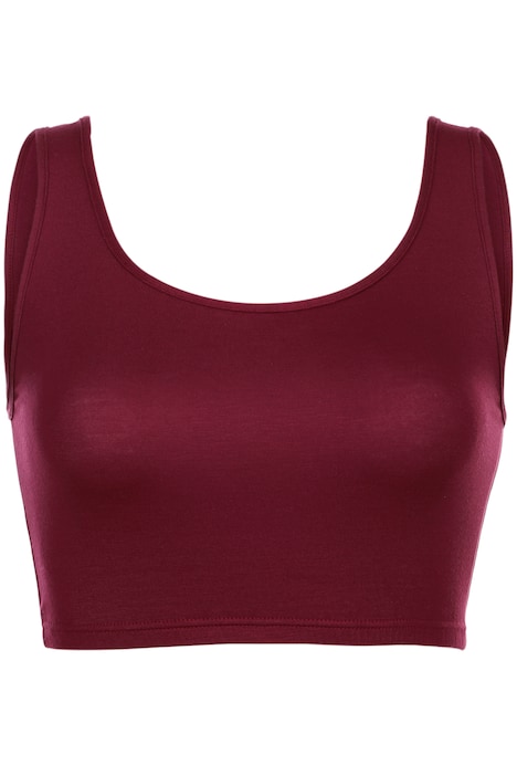 Bustier, Viskose-Stretchjersey, Rundhals, angenehm breite Träger