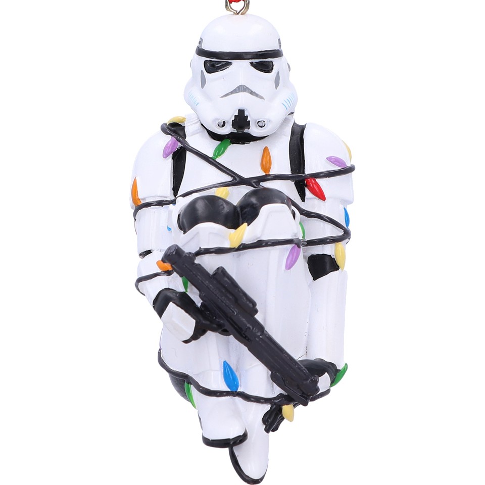 Stormtrooper In Fairy Lights Hanging Ornament 9cm