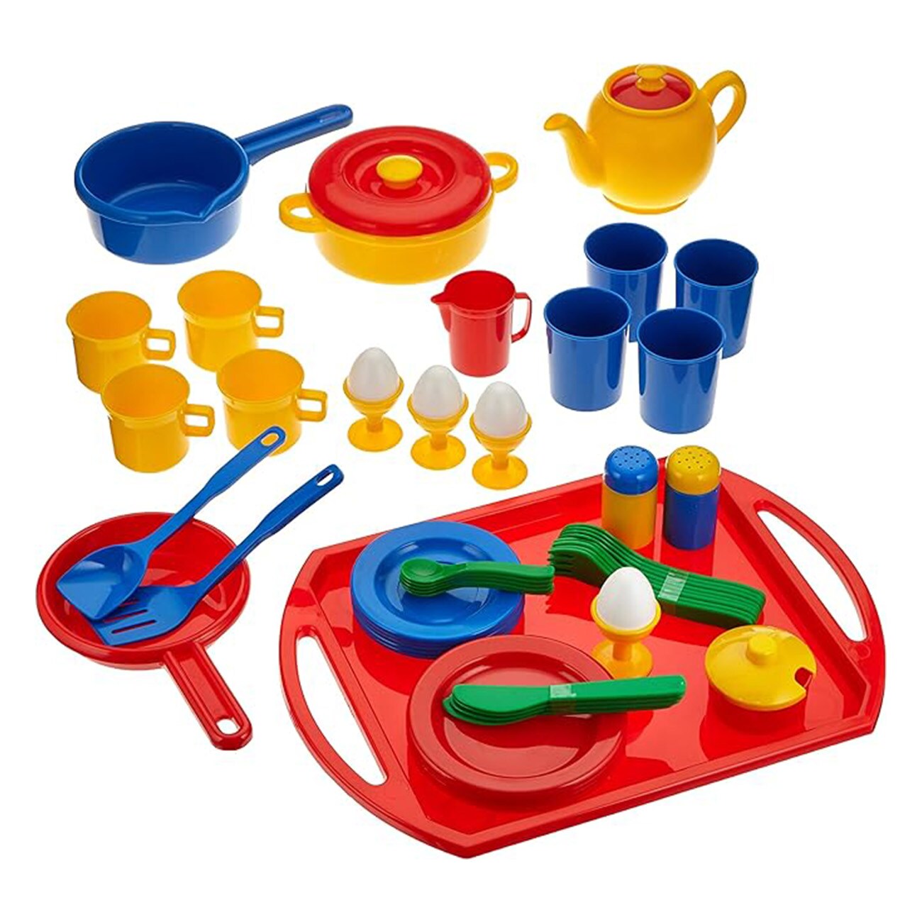 Dantoy A/S Geschirrset 57tlg. Mehrfarbig Kinder-Küchenset