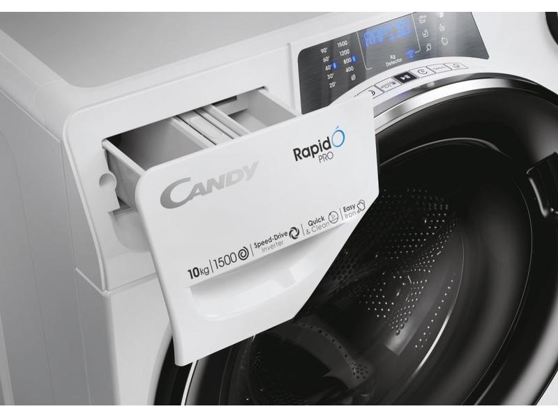 Candy Waschmaschine RP 5106BWMBC/1-S Links Frontlader mit 10 kg Ladekapazität