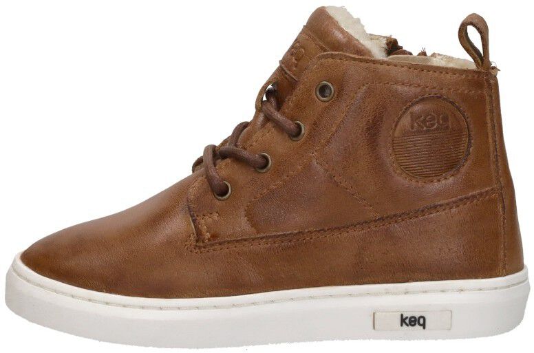 Keq Veterschoenen Hoog cognac