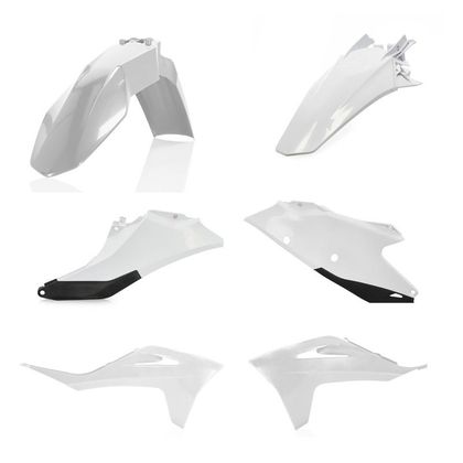 Kit plastiques Acerbis couleur blanc/noir - Blanc / Noir