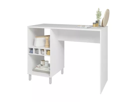 Comptoir de Cuisine - Table 6 Niches Blanc 135 cm L 135 H 102.5 P 60 cm