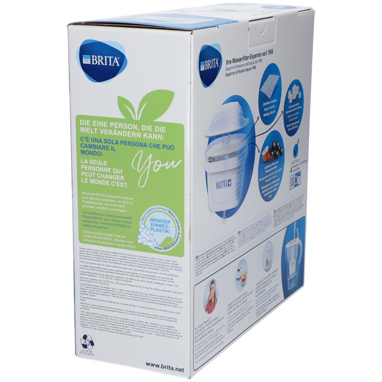 BRITA® fill & enjoy Marella Wasserfilter 2,4 Liter Cool weiß
