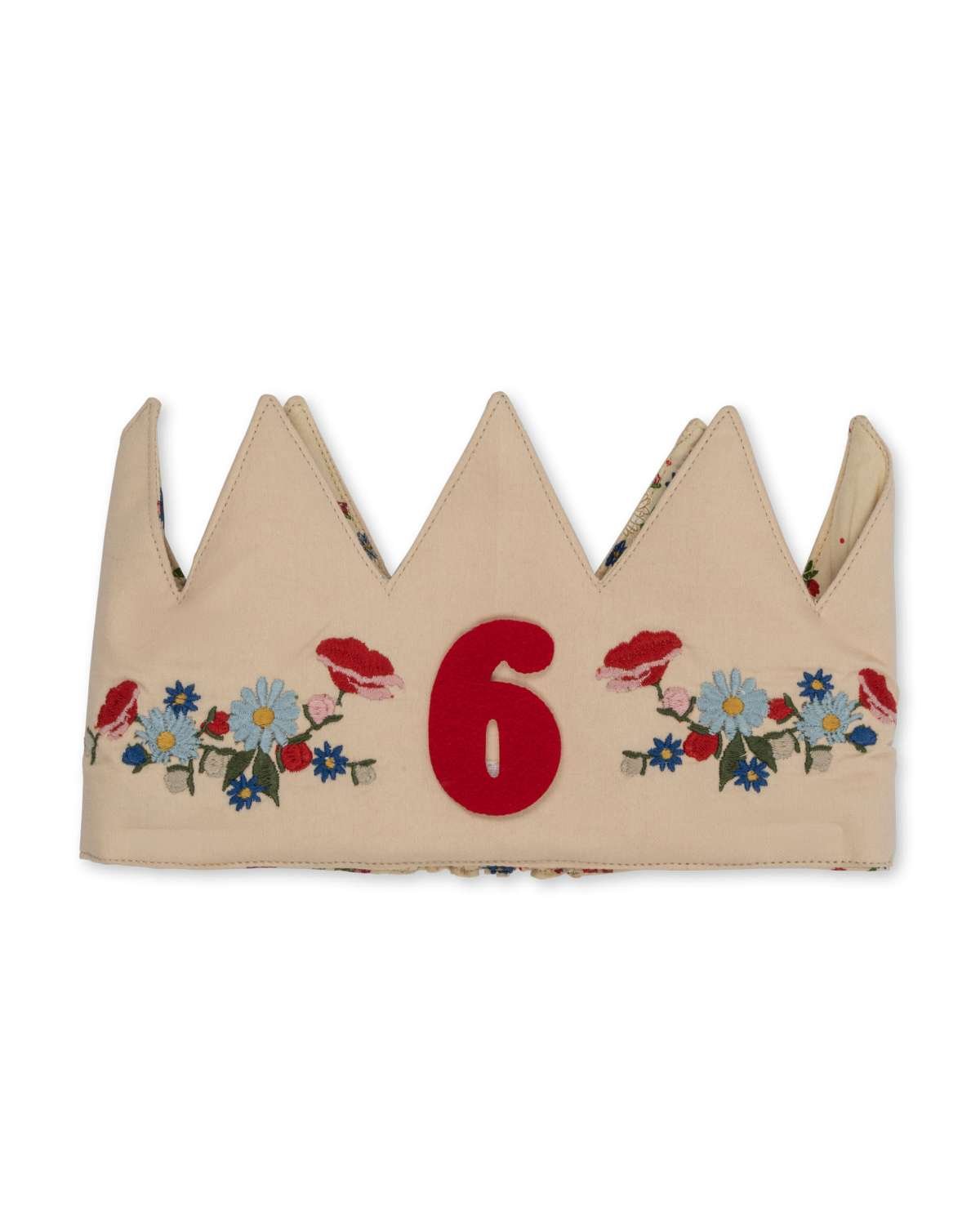 Bursdagskrone Barn 1-9år – Økologisk & Resirkulert | Fabric Birthday Crown