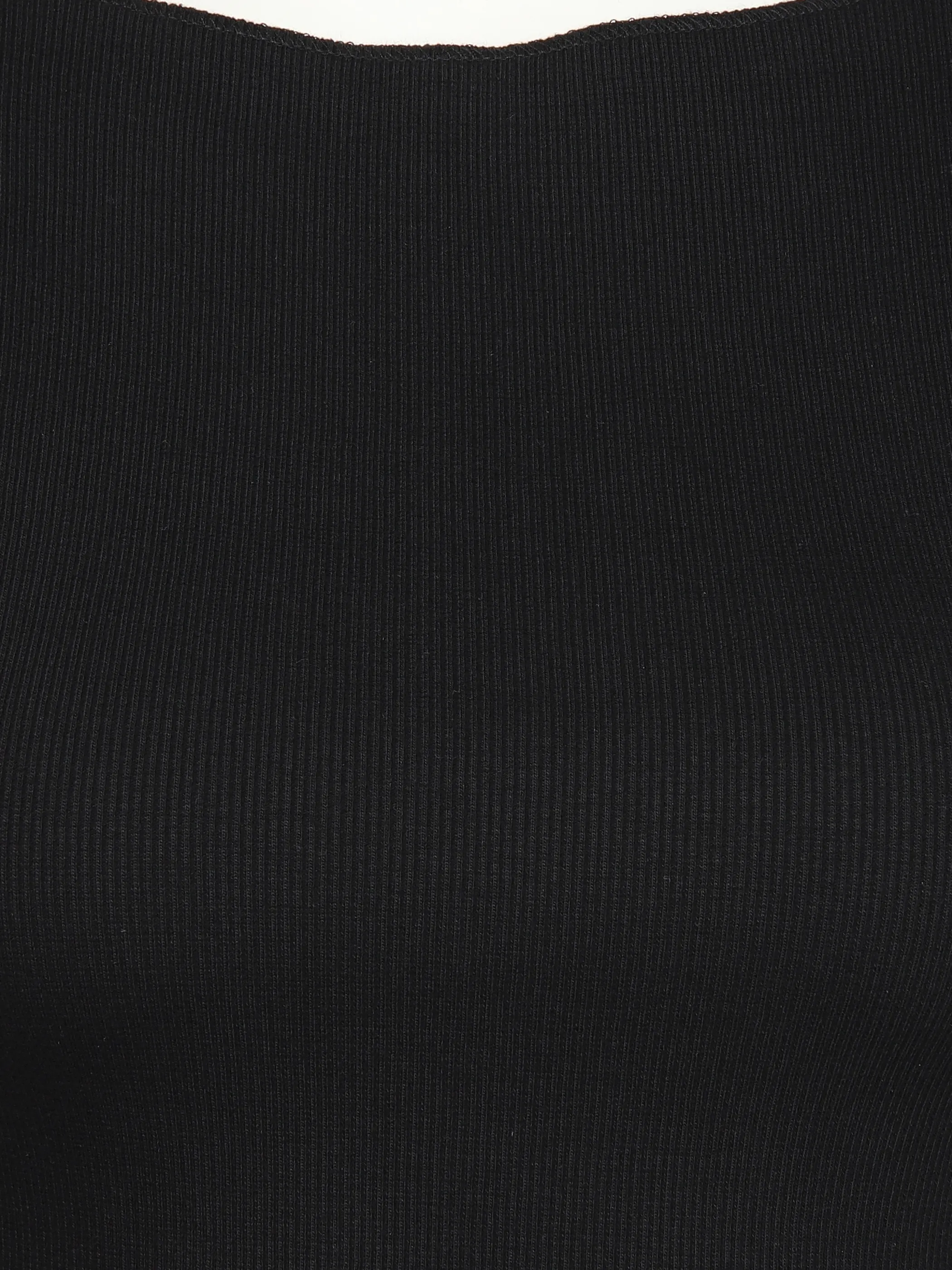 Damen Rippshirt im Cropped Style