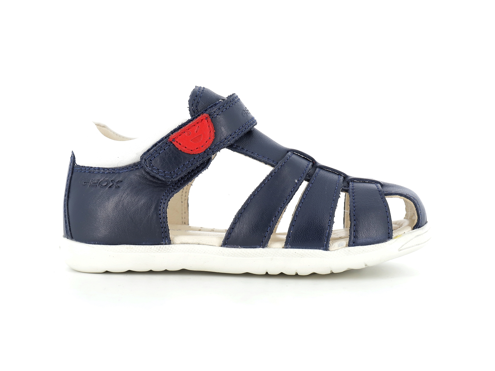 Geox-SANDAL MACCHIA BOY-B254VA Cuir Marine