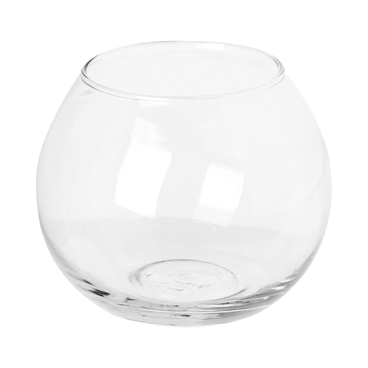PHOTOPHORE VERRE ROND H.10CM