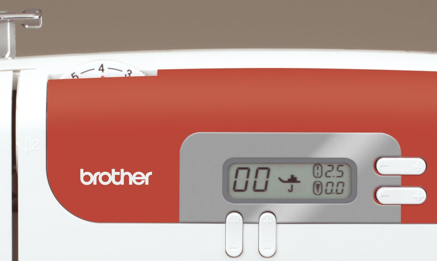 Machine à coudre CS10S Machine à coudre éléctronique, Blanc/Rouge