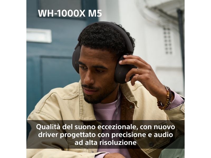 Sony Wireless Over-Ear-Kopfhörer WH-1000XM5 Schwarz Kabellose Kopfhörer mit Noise Cancelling