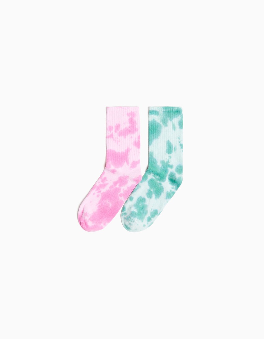 Pacote com 2 meias tie-dye