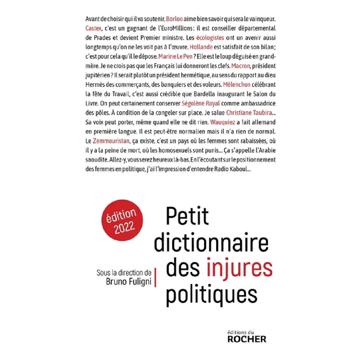 Petit dictionnaire des injures politiques · Occasion