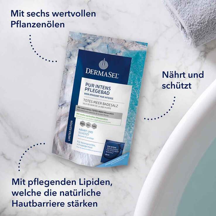 Dermasel Totes Meer Pur Intens Pflegebad 400g + 20ml, 1 P
