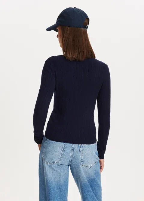 Gebreide trui blauw (BLW.D)