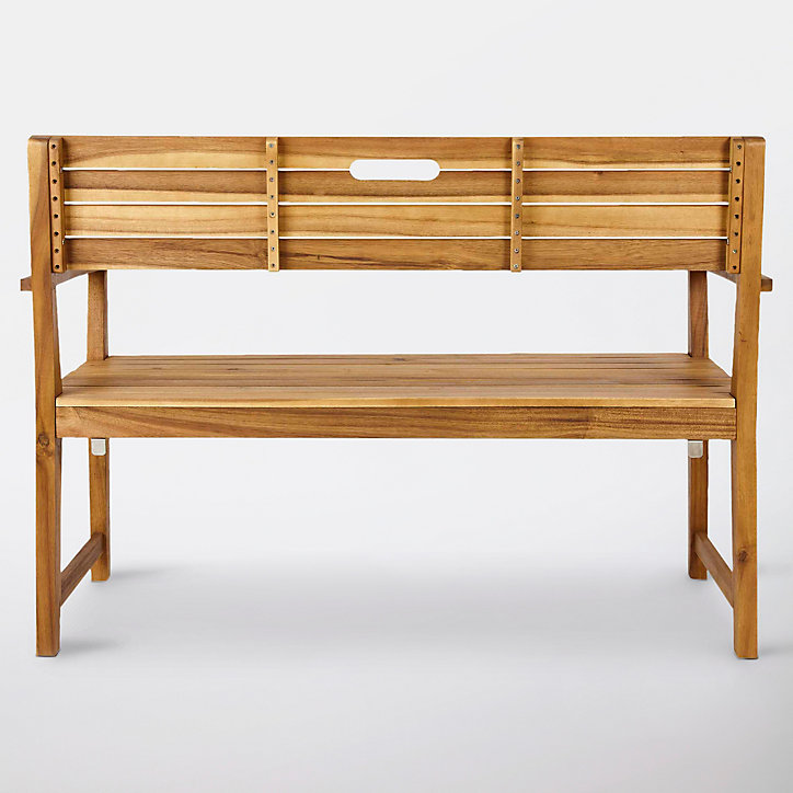 Banc de jardin en bosi Denia avec dossier