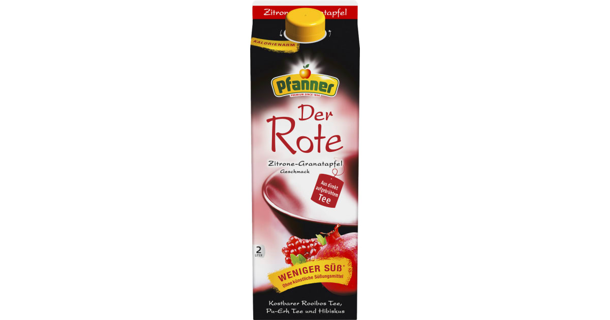 Pfanner Roter Tee Zitrone-Granatapfel (Einweg)