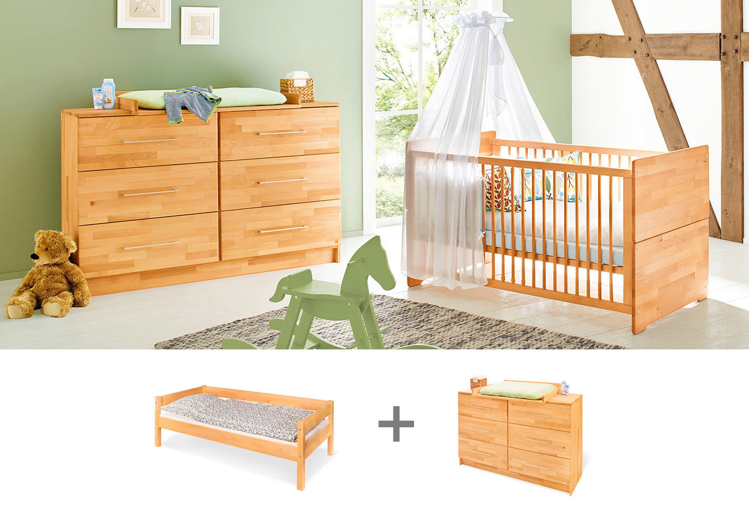 Pinolino Jugendzimmer-Set „Natura” extrabreit, 2-tlg.