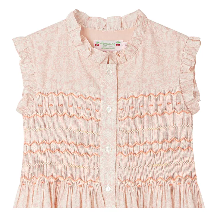 Bonpoint Robe Liberty Fabiola | Rose poudré