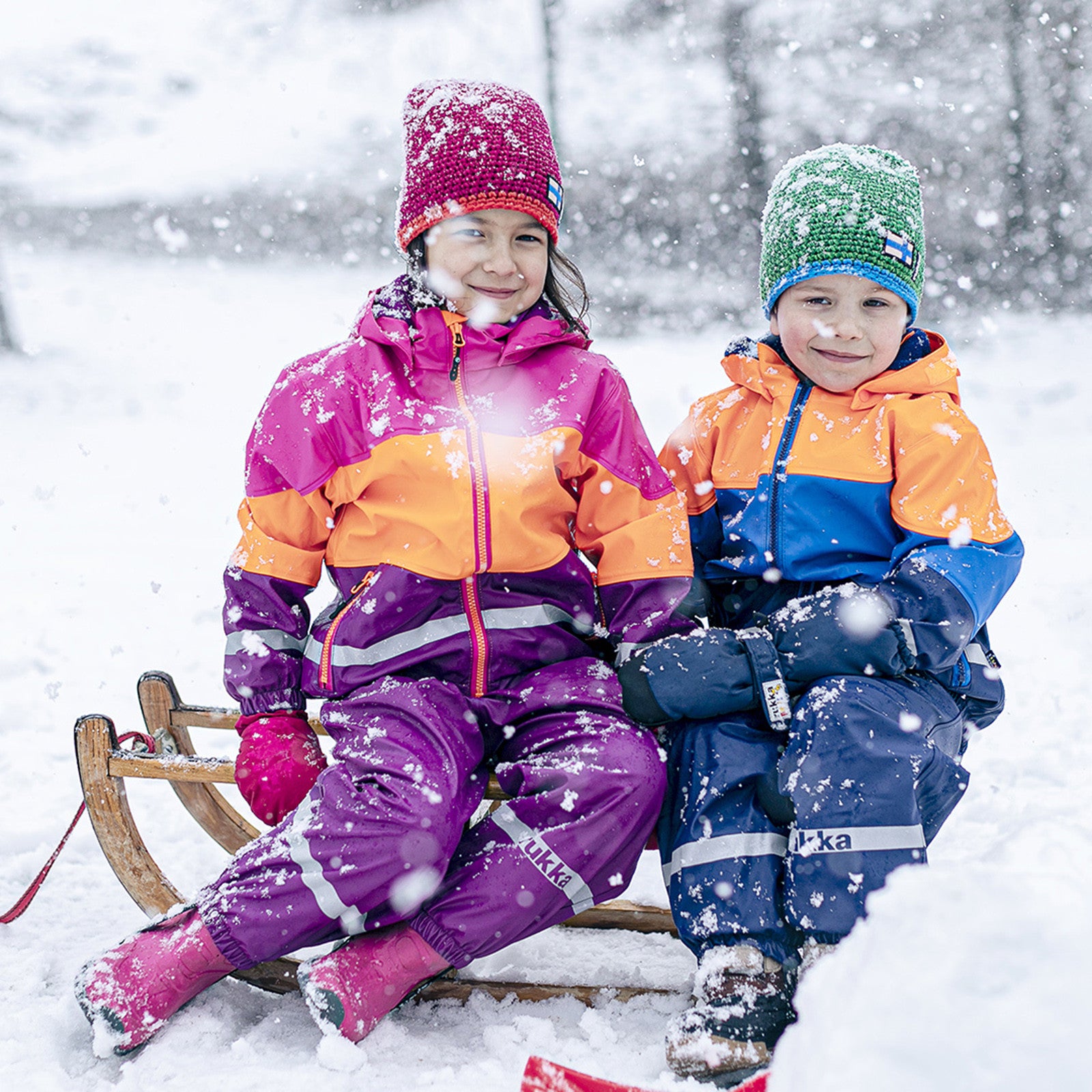 Kinder Mogli Winterregenjacke navy