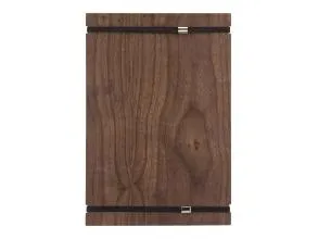 Menu Kortholder A4 Securit® med elastik - Valnød - viser 1 A4 side - (10 stk.)