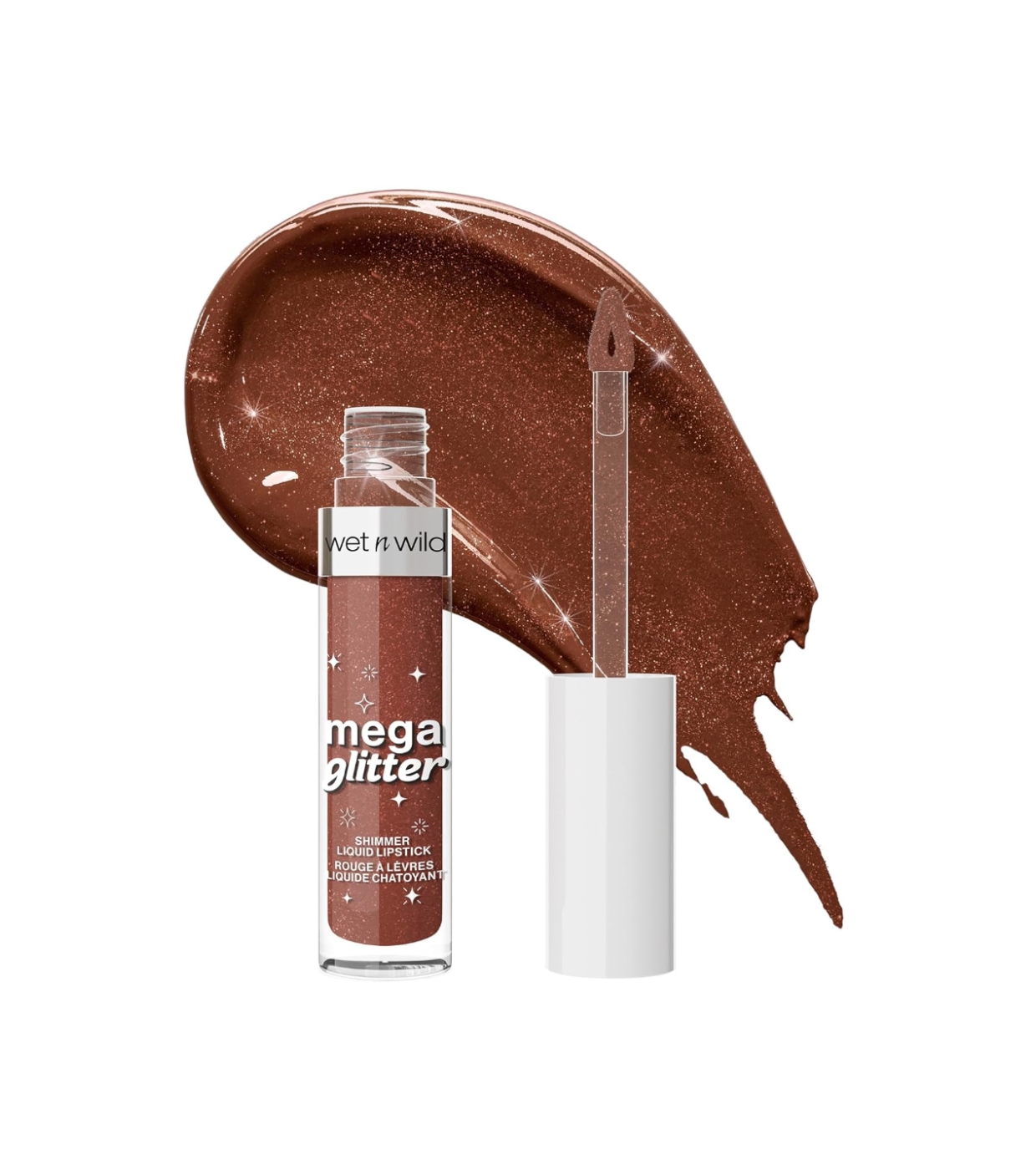 Wet n Wild - Batom líquido com brilho Mega Glitter - Hear Me Out
