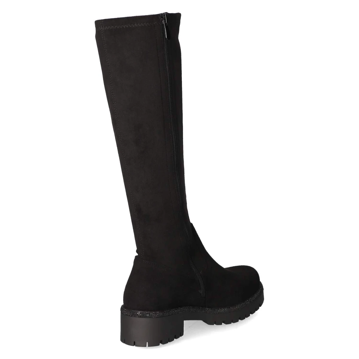 La StradaStiefel - Black micro/ stones