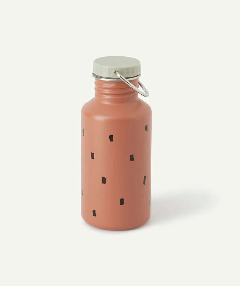 LASSIGGOURDE EN INOX CARAMEL À MOTIF RAYURES 500ML
