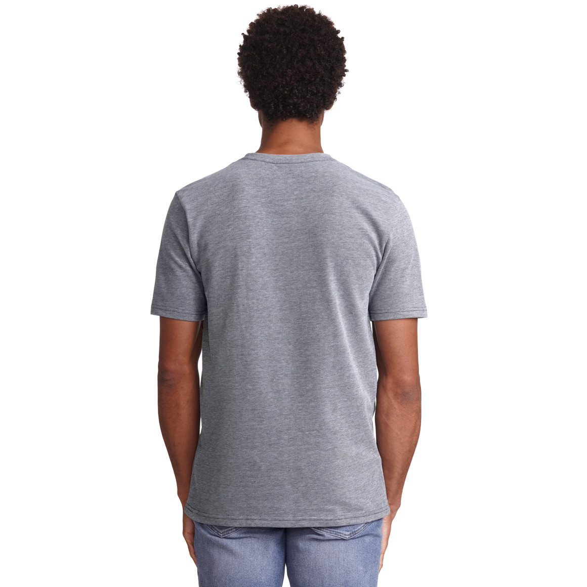 VanVaan Herren T-Shirt in Piqué-Qualität dunkelblau